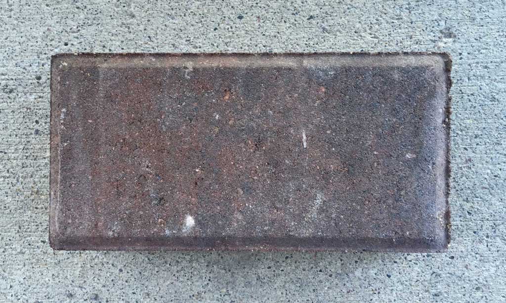 The 4" x 8" Holland style paver is a common size and style