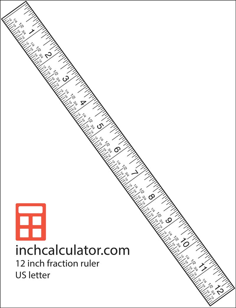 Printable Rulers Free Downloadable 12 Rulers Inch Calculator