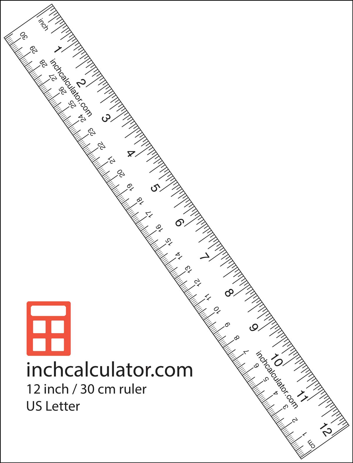 Imprimir um papel com uma régua para fazer as medições quando você não tiver uma fita métrica ou régua't have a tape measure or ruler