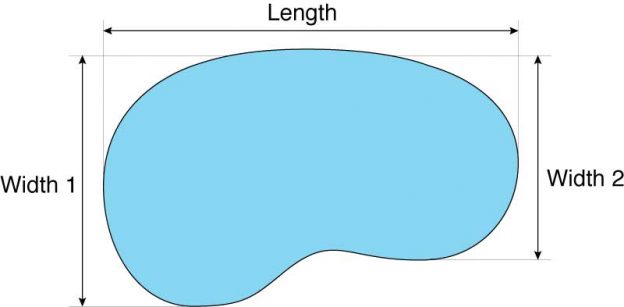 pool volume calculator kidney