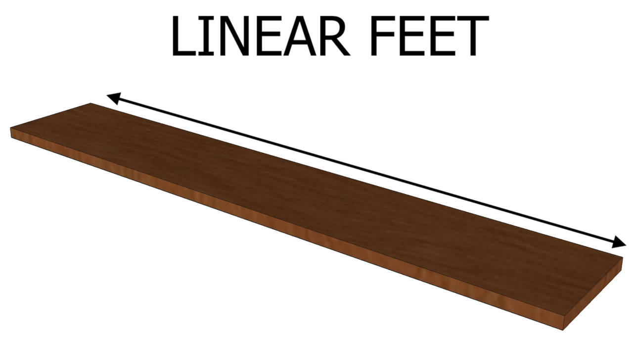 Los pies lineales son una medida de longitud