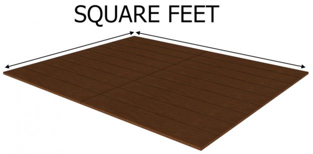 board feet to square feet