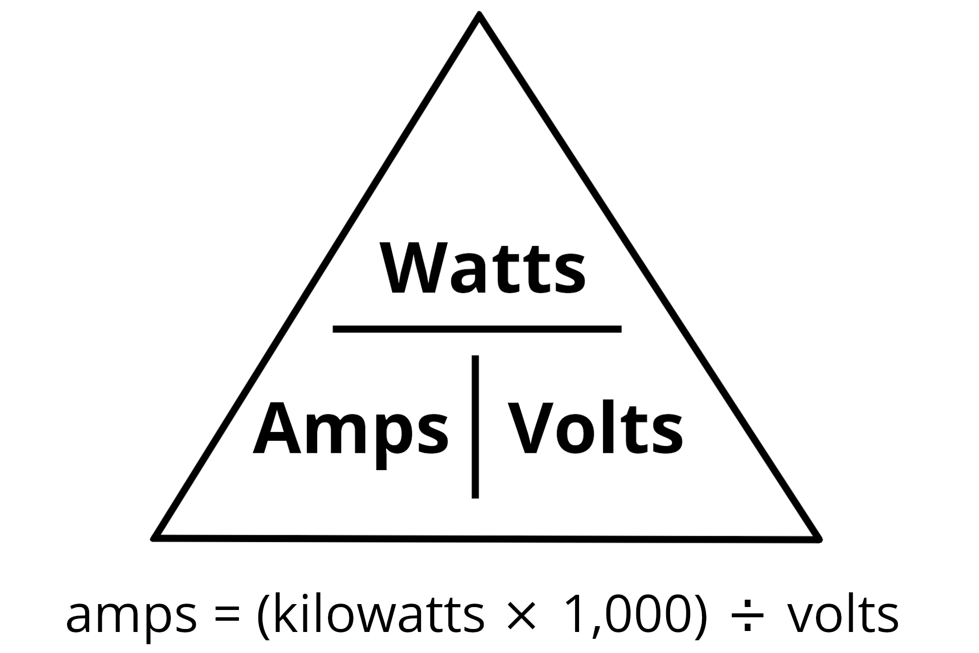 watts to kilowatts