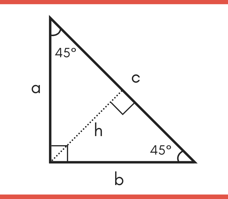 isosceles right triangle theorem